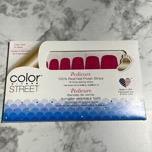 Color Street Seoul Sister Pedicure Nail Strips NWT